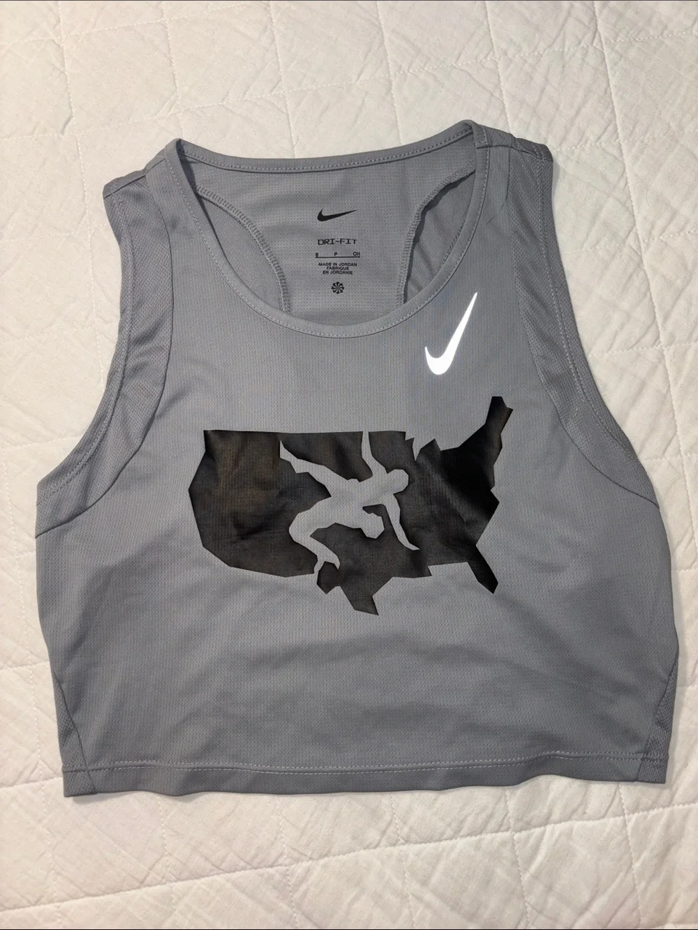 Nike Cropped USA Wrestling Tank Top